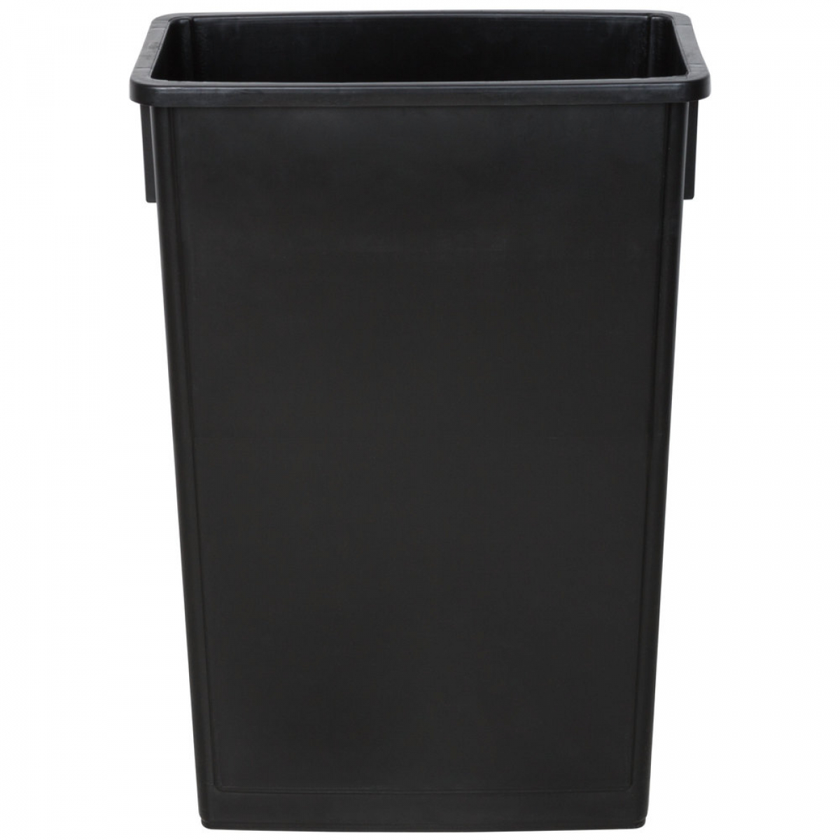 Lavex Janitorial 23 Gallon Black Slim Rectangular Trash Can